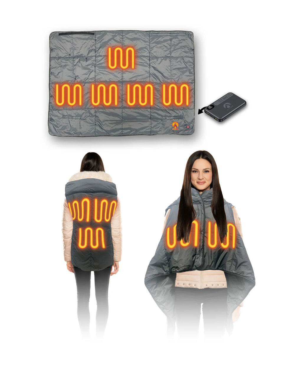 ExtremeHEAT Heated Blanket & Chair - Holiday Gift Bundle image 10