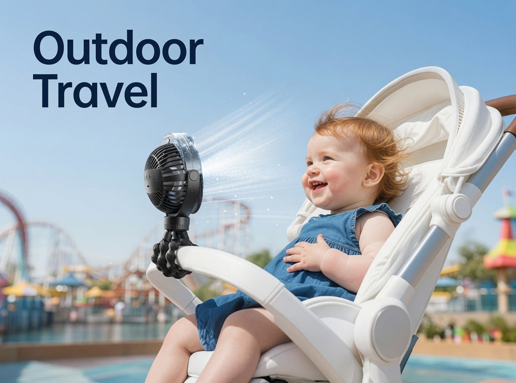 Misting Stroller Fan