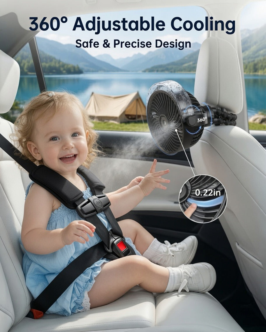 Misting Stroller Fan
