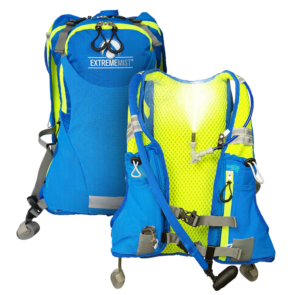 Hydration Backpack with Misting & Drinking Cooling System - Blue image
