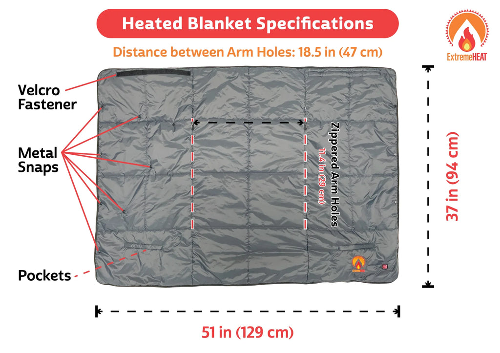 ExtremeHEAT Heated Blanket & Chair - Holiday Gift Bundle image 9