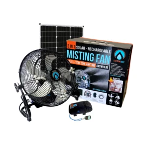 Solar Portable Misting Fan
